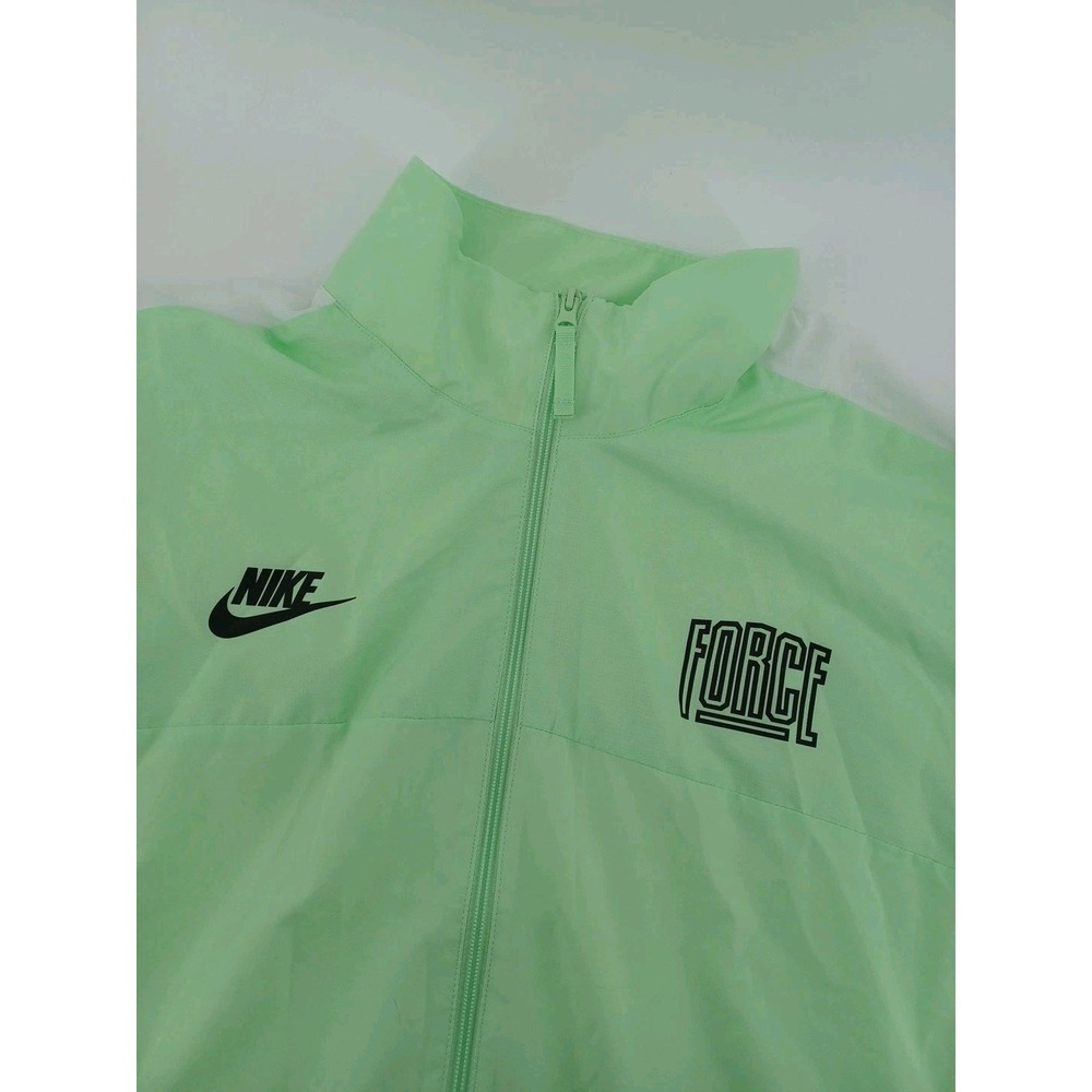 Nike Basketball Starting 5 Woven Full Zip Size Large Green Jacket